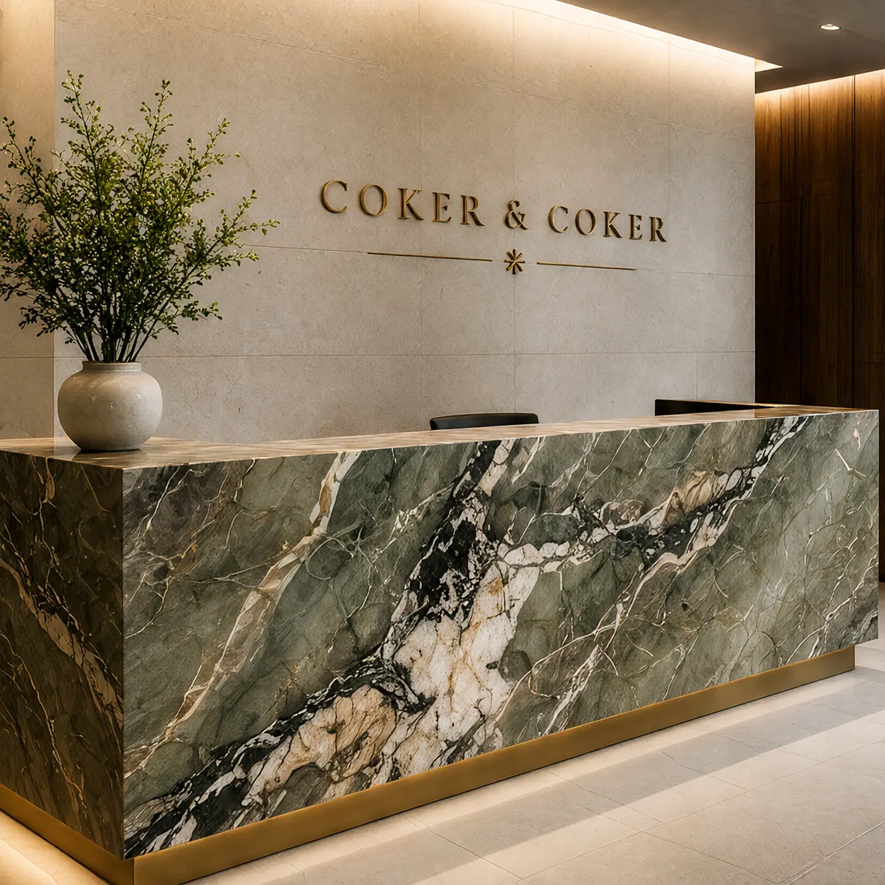 Coker & Coker Dallas law firm office reception